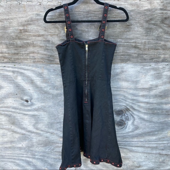 RARE Tripp NYC Double Corset Goth Dress Vintage - Picture 2 of 11